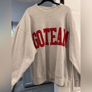 Abercrombie & Fitch Cream Sweatshirt